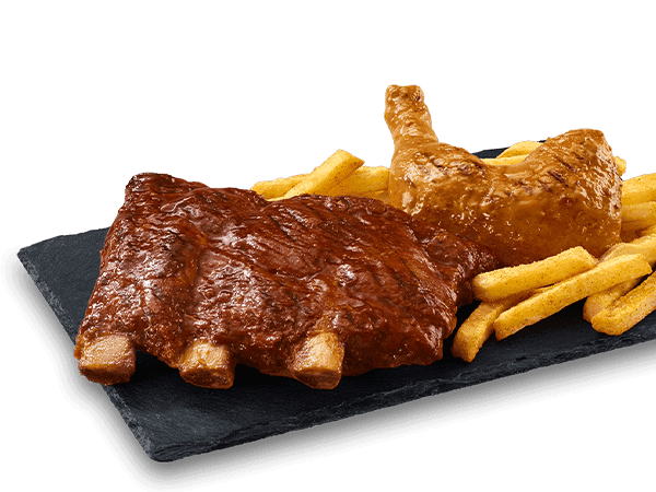 Beef Ribs & 1/4 Chicken