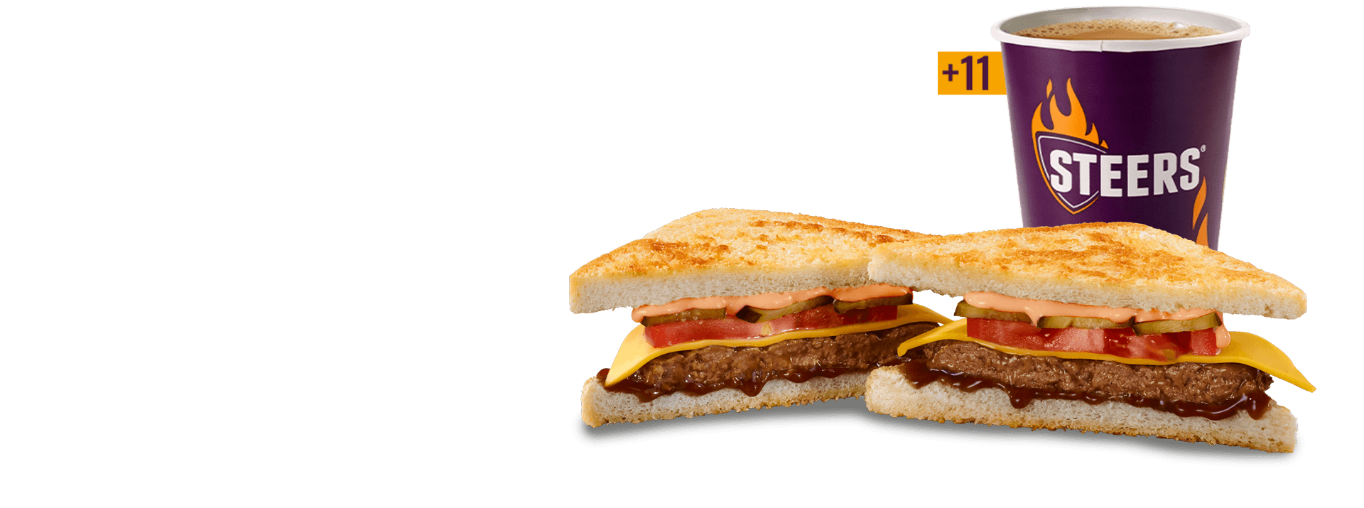 Beef Patty & Cheese Toasted