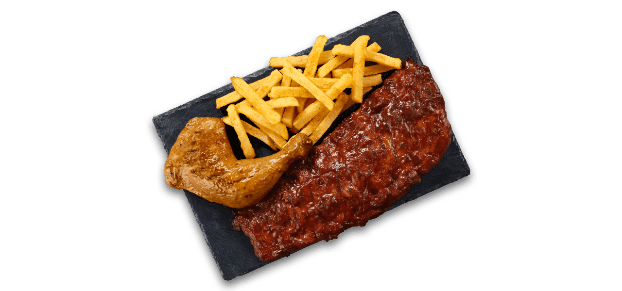 Pork Loin Ribs & 1/4 Chicken