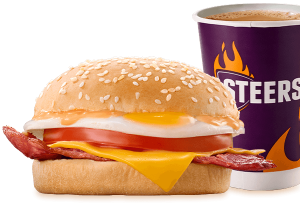 Macon°, Cheese, Egg & Tomato Breakfast Bun