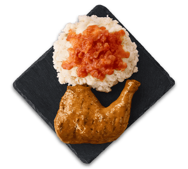 ¼ Chicken with pap & sishebo