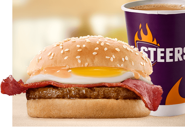 Beef Patty, Macon° & Egg Breakfast Bun