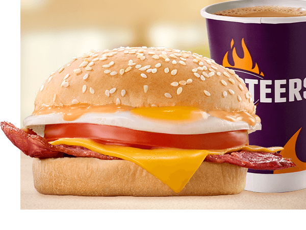 Macon°, Cheese, Egg & Tomato Breakfast Bun