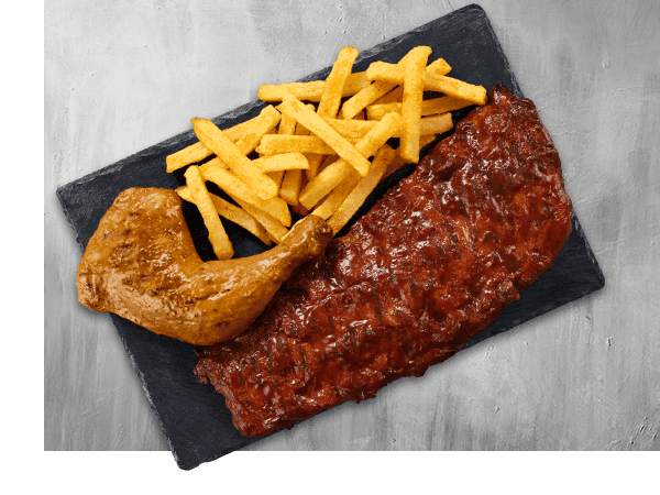 Pork Loin Ribs & 1/4 Chicken
