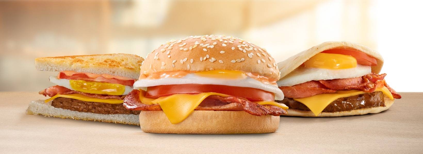 Steers Breakfast Burgers