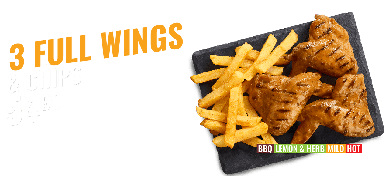 Flame-Grilled 1/4 Chicken & Small Chips