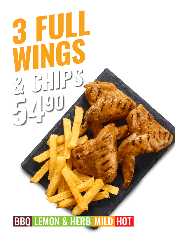 Flame-Grilled 1/4 Chicken & Small Chips